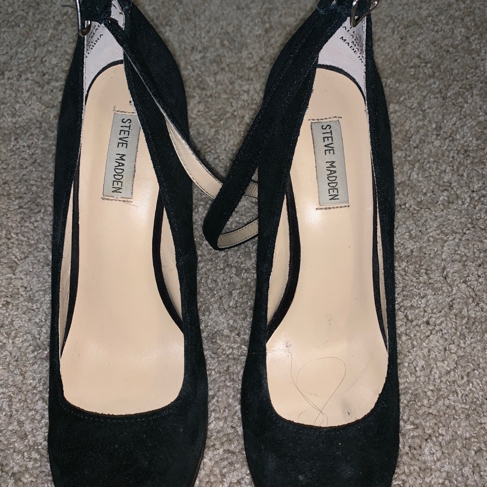Steve Madden suede heels size 10 platform